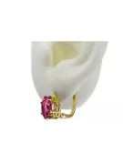 Des boucles d'oreilles Rubis Or jaune 14 carats Vintage vec003y